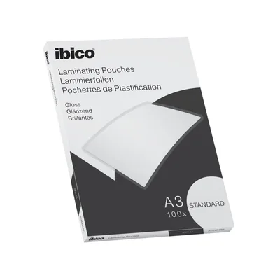 IBICO Bolsa de Plastificar Ibico DIN A3 Standard Caja de 100 Unidades