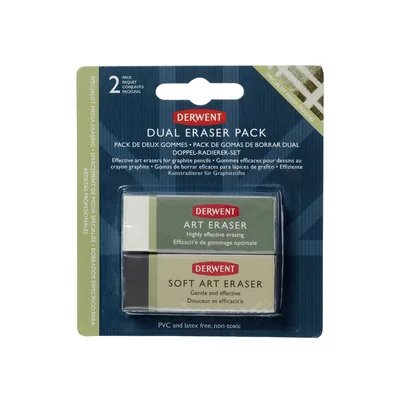 DERWENT Goma de Borrar Derwent Blister de 2 Unidades