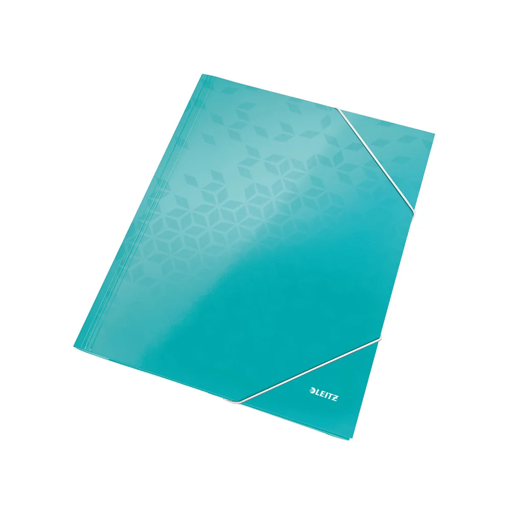Carpeta Leitz Wow Gomas Solapas Carton DIN A4 Color Turquesa