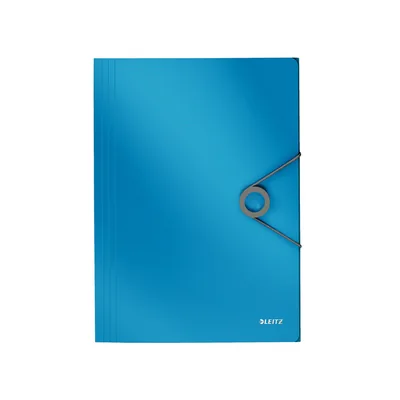 LEITZ Carpeta Leitz Wow Gomas Solapas Solid Polipropileno DIN A4 Color Azul