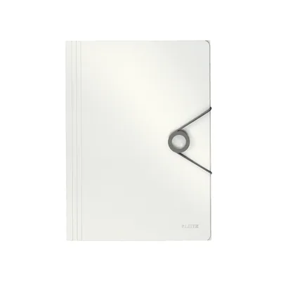 LEITZ Carpeta Leitz Wow Gomas Solapas Solid Polipropileno DIN A4 Color Blanco