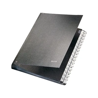 LEITZ Portafirmas Leitz Tapa Carton con Indice 1-31 Color Negro 270X345 MM