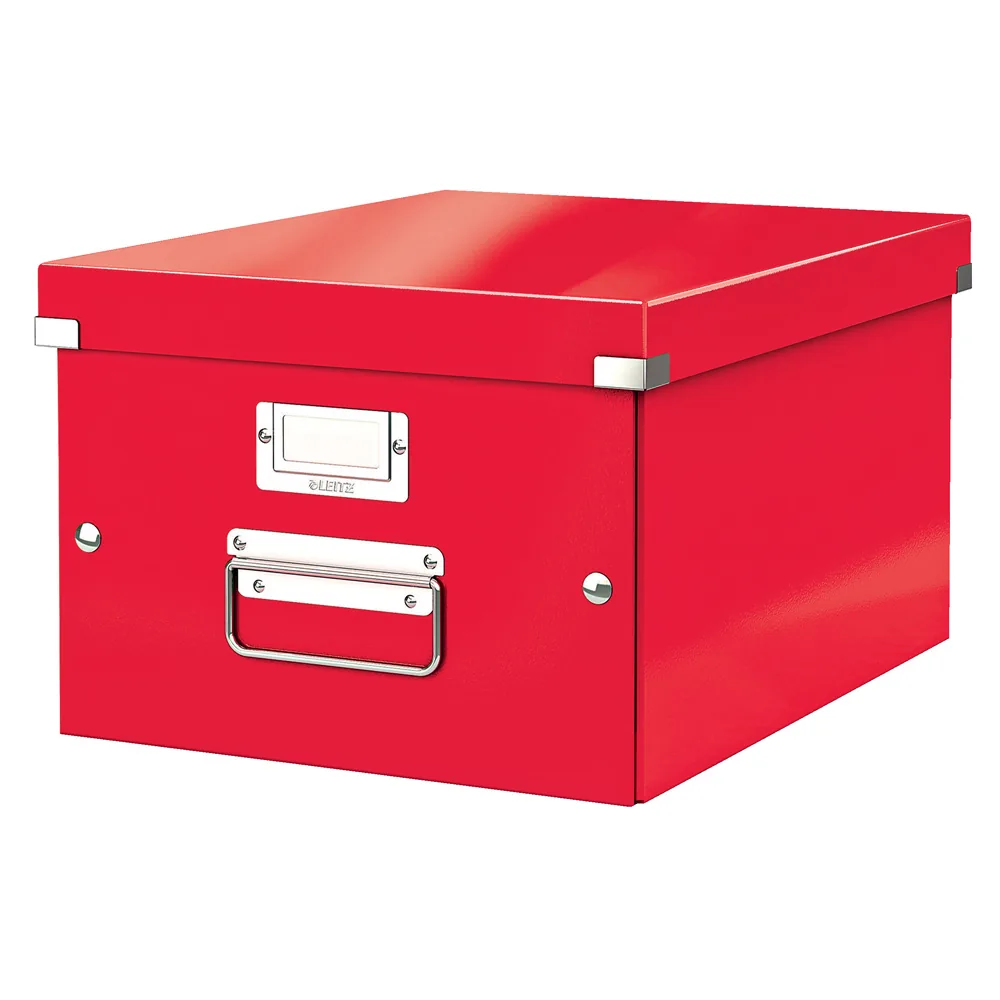 Caja de Almacenamiento Leitz Click & Store Universal Mediana Color Rojo 281X200X369 MM