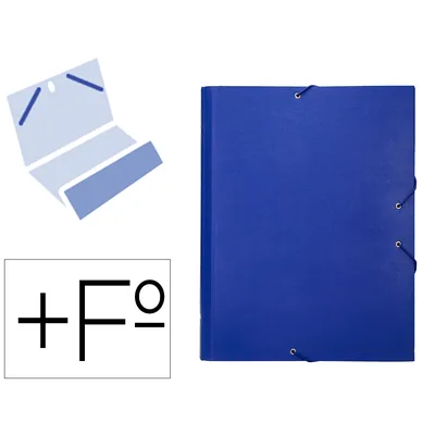 LIDERPAPEL Carpeta Clasificadora Liderpapel 12 Departamentos Folio Prolongado Carton Forrado Azul