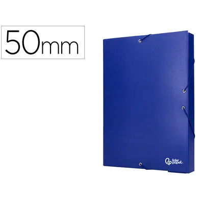 LIDERPAPEL Carpeta Proyectos Liderpapel Folio Lomo 50MM Carton Forradoazul