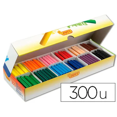 JOVI Lapices Cera Jovicolor Caja con 300 Unidades Colores Surtidos