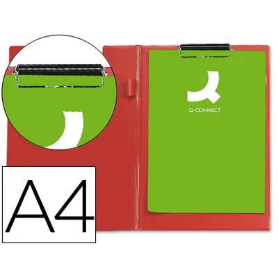 Q-CONNECT Carpeta Q-Connect Miniclips Plastico DIN A4 Roja