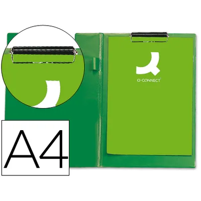 Q-CONNECT Carpeta Q-Connect Miniclips Plastico DIN A4 Verde