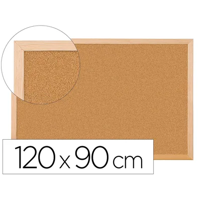 Q-CONNECT Pizarra Corcho Q-Connect 120X90 CM Marco de Madera
