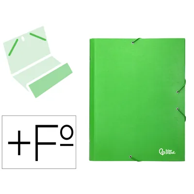 LIDERPAPEL Carpeta Clasificadora Liderpapel 12 Departamentos Folio Prolongado Carton Forrado Verde Claro