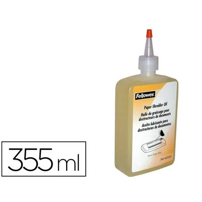 FELLOWES Aceite Lubricante Fellowes para Destructora de Documentos Bote de 355 ML