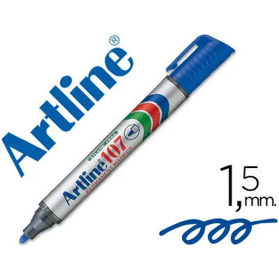 ARTLINE Rotulador Artline Marcador Permanente 107 Azul Punta Redonda