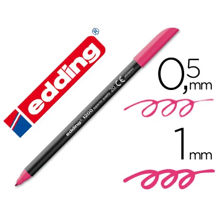 Rotulador Edding Punta Fibra 1200 Magenta n.20 Punta Redonda 0.5 MM