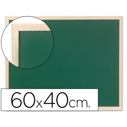 Pizarra Verde Q-Connect Marco de Madera 60X40 CM Sin Repisa