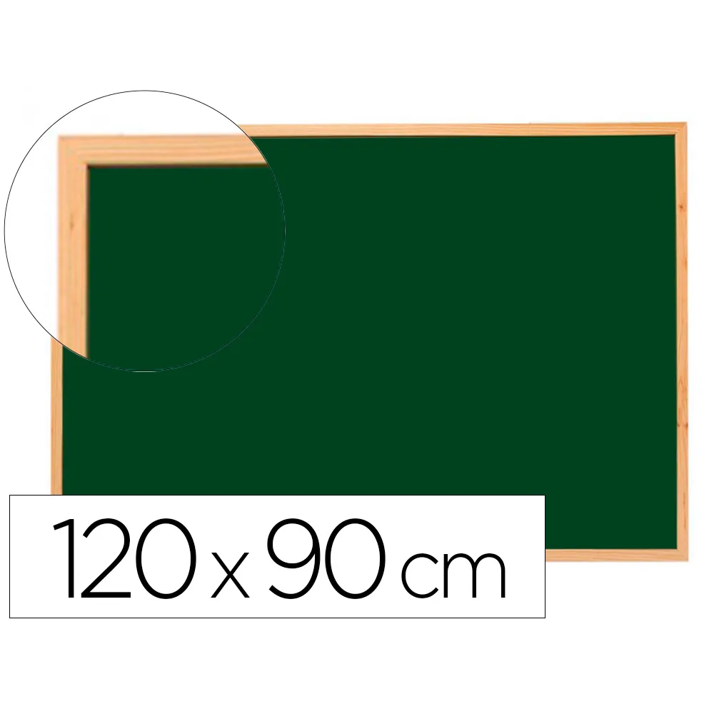Pizarra Verde Q-Connect Marco de Madera 120X90 CM Sin Repisa