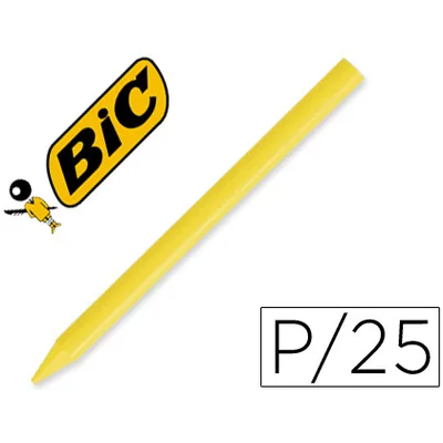 PLASTIDECOR Lapices Plastidecor Unicolor AMARILLO-04 Caja con 25 Lapices