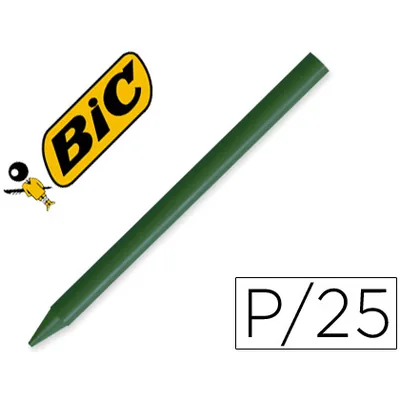 PLASTIDECOR Lapices Plastidecor Unicolor Verde OSCURO-02 Caja con 25 Lapices