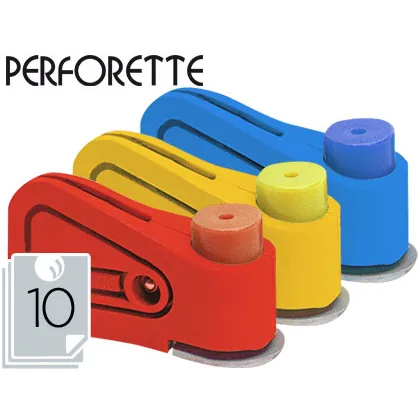 Taladrador Perforette 1 Taladro Capacidad 10 Hojas Unidad