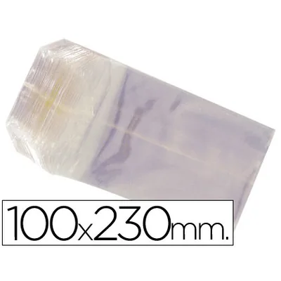 BLANCA Bolsa Celofan 100X230 MM Paquete 100 Unidades