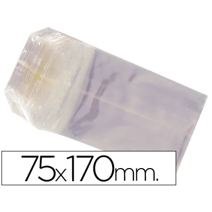 Bolsa Celofan 75X170 MM Paquete 100 Unidades
