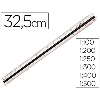 MOR Escala M+r 1632.20 1:100-200-250-300-400-500 30 CM Estuche Rigido Color