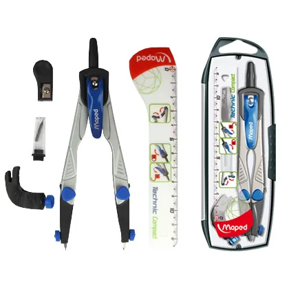 Compas Maped 538700 -con Adaptador Universal Estuche de Minas y Afilaminas