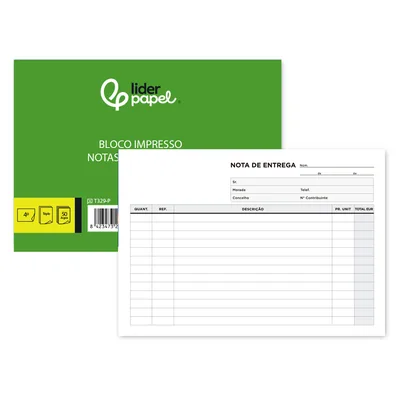 LIDERPAPEL Talonario Liderpapel Entregas Cuarto Apaisado 329 Triplicado-texto en Portugues