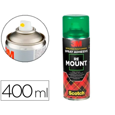 3M Pegamento 3M Spray Remount Adhesivo Reposicionable Indefinidamente Bote de 400 ML