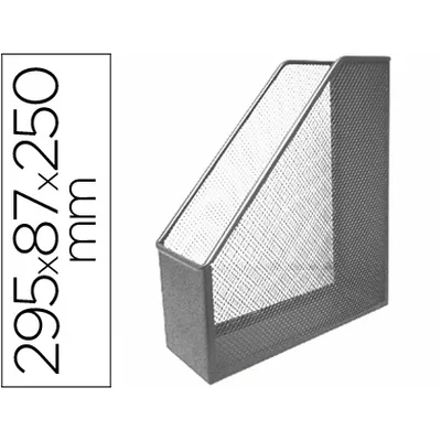 Q-CONNECT Revistero Metalico Q-Connect Rejilla GXA29 Gris 87X295X250 MM