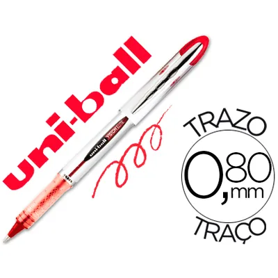UNIBALL Rotulador Uni-ball Roller UB-200 Vision Rojo 0,8 MM -unidad
