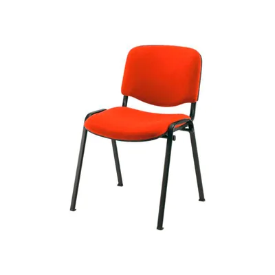 Q-CONNECT Silla Confidente Q-Connect Apilable Tapizada Sin Ruedas 910MM Alto 460MM Largo 440MM Profundidad Rojo
