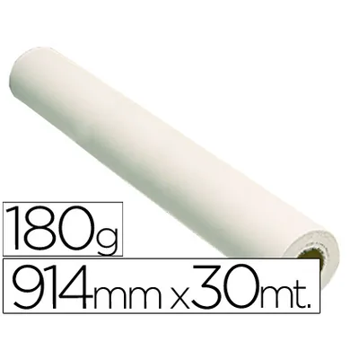 SPRINTJET Papel Reprografia Fotografico 180 G para Plotter Papel Fotografico Blanco Mate 914X30 M 2880 Dpi