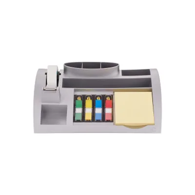 3M Organizador de Sobremesa 3M C-50 Incluye Bloc de Notas Rollo de Cinta Scotch 4 Dispensadores de Banderitas