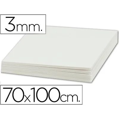 3M Carton Pluma Liderpapel Blanco Doble Cara 70X100CM Espesor 3MM