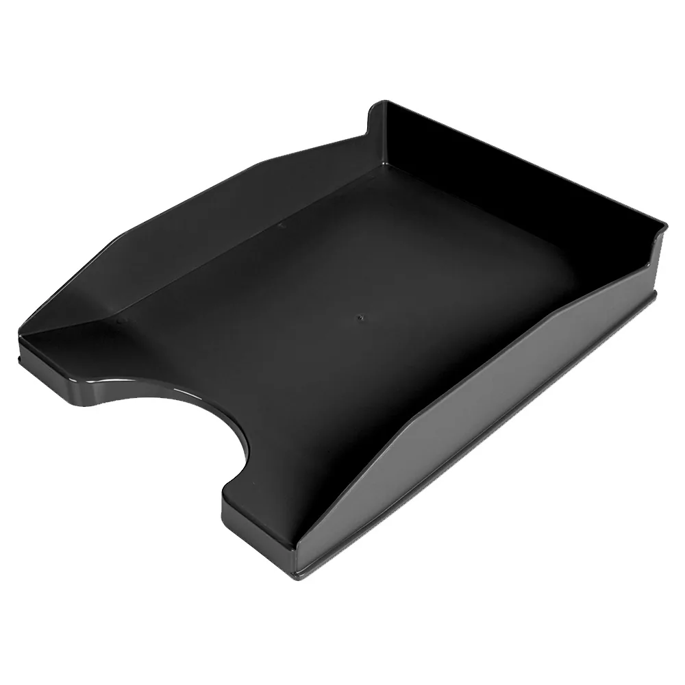 Bandeja Sobremesa Plastico Q-Connect Negro Opaco 100% Reciclado 240X70X340 MM