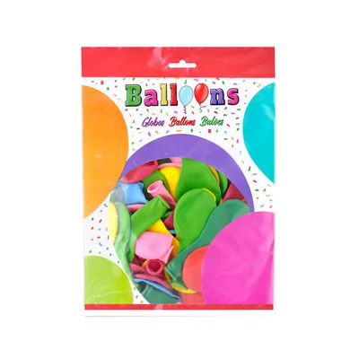 BLANCA Globo 100% Latex Biodegradable Bolsa de 100 Unidades Colores Surtidos