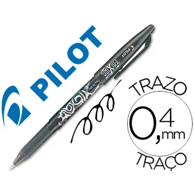 PILOT Boligrafo Pilot Frixion Borrable Negro