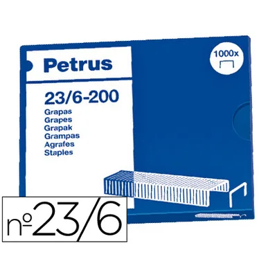 PETRUS Grapas Petrus Nº 23/6 Caja de 1000 Unidades