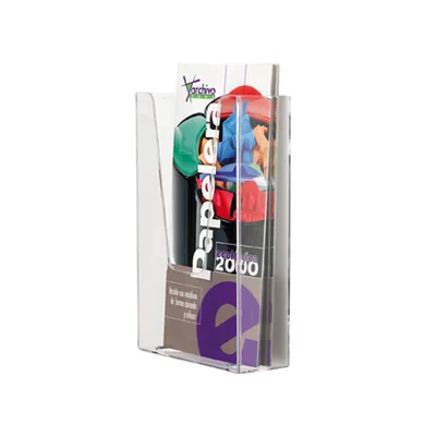 ARCHIVO 2000 Expositor Mural Archivo 2000 Metacrilato 1/3 DIN A4 Transparente 110X45X180 MM Un Compartimiento