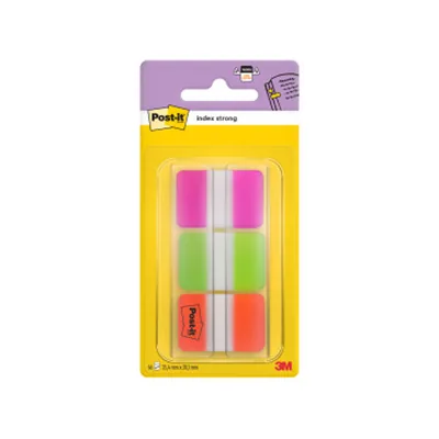 POST-IT Banderitas Separadoras Rigidas Dispensador 3 Colores Post-It Index 686-PGO MEDIANOS22 Banderitas por Color