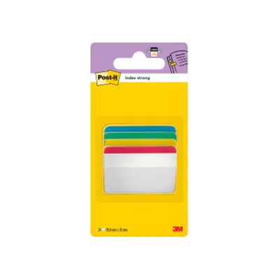 POST-IT Banderitas Separadoras Rigidas Dispensador 4 Colores Post-It Index 686A-1 Grandes 24 Banderitas