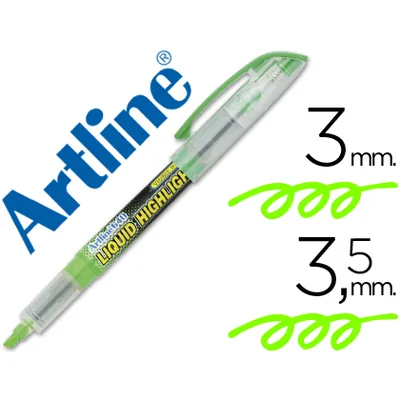 ARTLINE Rotulador Artline Fluorescente EK-640 Verde Punta Biselada