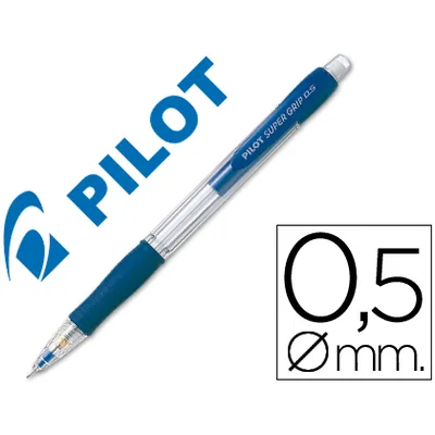 PILOT Portaminas Pilot Super Grip Azul 0,5 MM Sujecion de Caucho