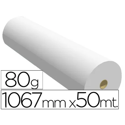 Papel Reprografia para Plotter 1067MMX50MT 80 G Impresion Ink-jet
