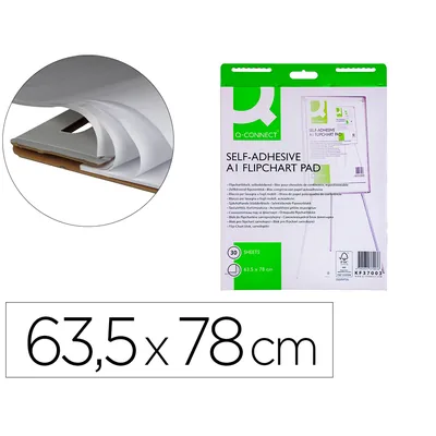 Q-CONNECT Bloc Congreso Q-Connect Papel Autoadhesivo 635X830 MM Fsc 30 Hojas 70 G