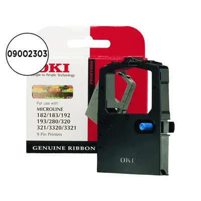 OKI Cinta Impresora Oki ML280/320/321/3320/3321 Cinta Negra -3 Millones de Caracteres-