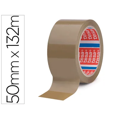 TESA Cinta Adhesiva Tesa Marron Pp 132 M X 50 MM para Embalaje