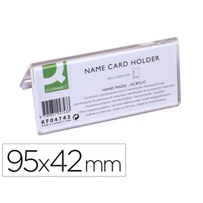 Q-CONNECT Identificador Sobremesa Q-Connect Metacrilato 95X42 MM REF.5730