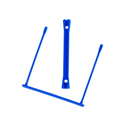 Q-CONNECT Encuadernador Fastener Q-Connect Plastico E-clips Color Azul Caja de 100 Unidades