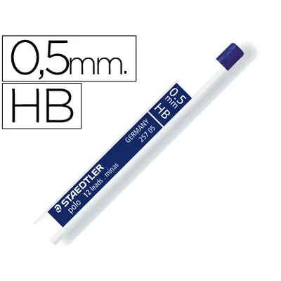STAEDTLER Minas Staedtler Grafito 0,5 MM Hb Polo 257 Tubo con 12 Minas